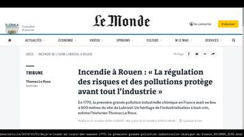 Capture de la page web https://www.lemonde.fr/idees/article/2019/10/01/deja-a-rouen-au-cours-des-annees-1770-la-premiere-grande-pollution-industrielle-chimique-en-france_6013698_3232.html